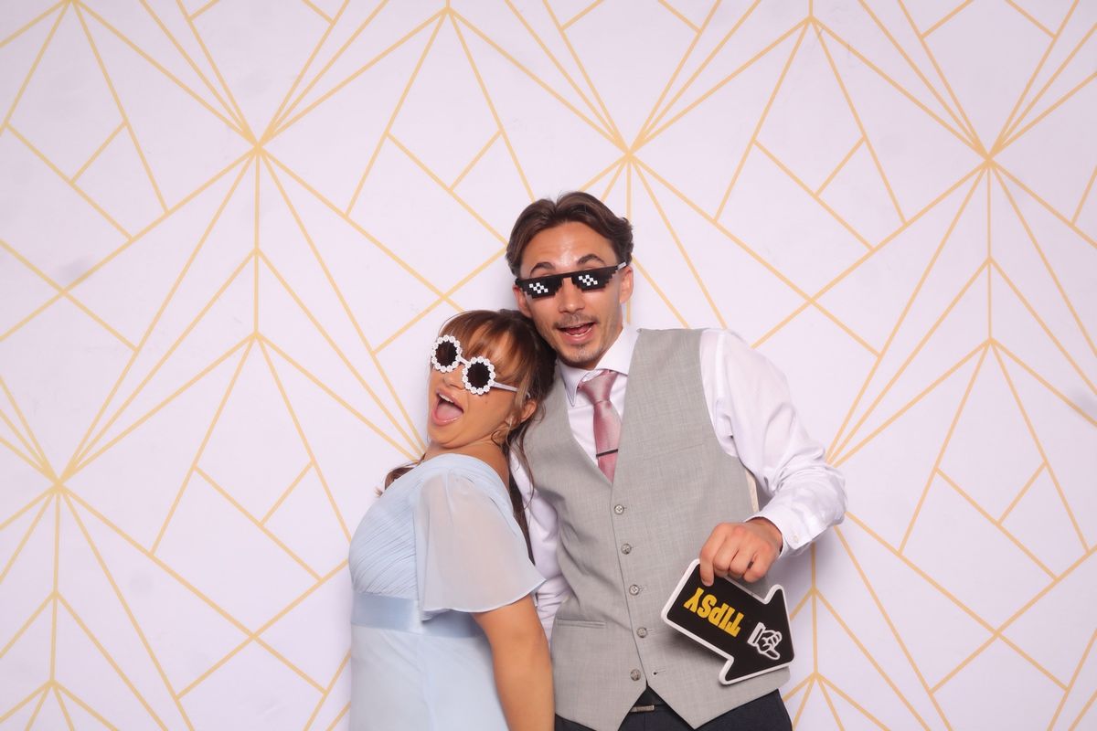 Gold geometric backdrop